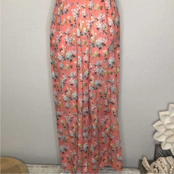 J Crew LIBERTY JOSEPHINE FLORAL HIGH NECK JUMPSUIT CORAL MULTI Sz 4 NEW - Picture 6 of 11